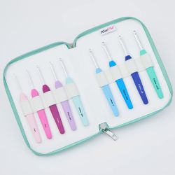 Knit Pro Waves Deluxe nyeles horgolótű készlet