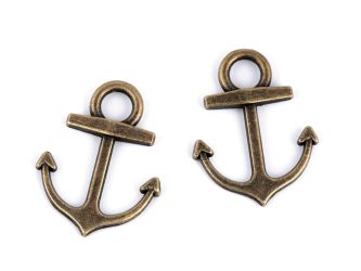 Horgony medál 14x18mm